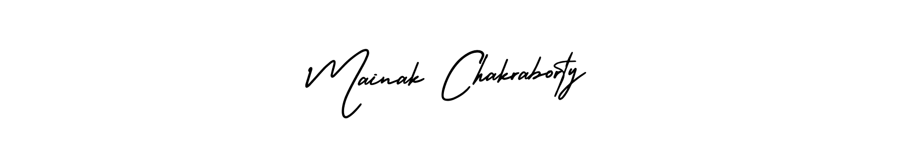 AmerikaSignatureDemo-Regular is a professional signature style that is perfect for those who want to add a touch of class to their signature. It is also a great choice for those who want to make their signature more unique. Get Mainak Chakraborty name to fancy signature for free. Mainak Chakraborty signature style 3 images and pictures png