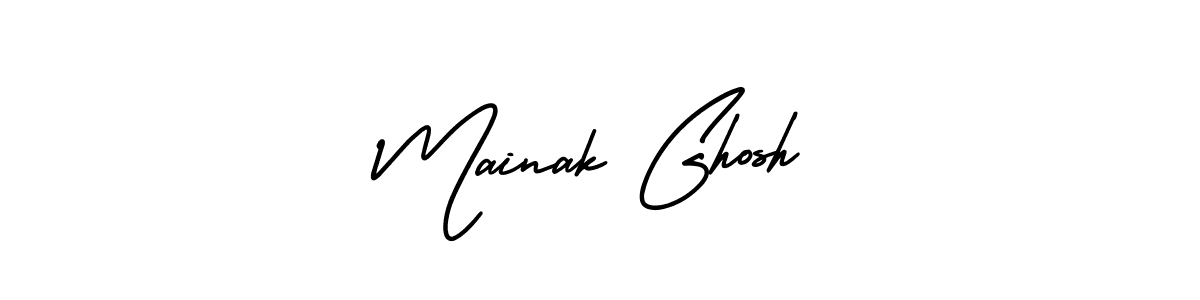 How to make Mainak Ghosh signature? AmerikaSignatureDemo-Regular is a professional autograph style. Create handwritten signature for Mainak Ghosh name. Mainak Ghosh signature style 3 images and pictures png