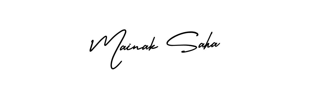 Make a beautiful signature design for name Mainak Saha. Use this online signature maker to create a handwritten signature for free. Mainak Saha signature style 3 images and pictures png