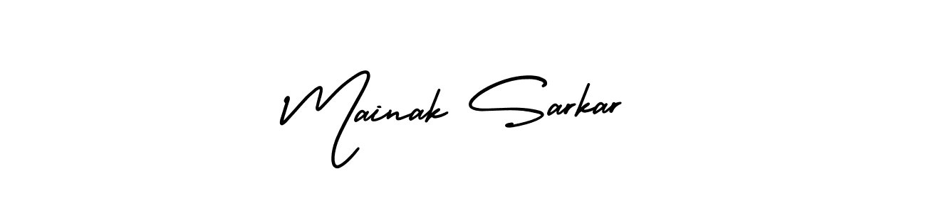 This is the best signature style for the Mainak Sarkar name. Also you like these signature font (AmerikaSignatureDemo-Regular). Mix name signature. Mainak Sarkar signature style 3 images and pictures png