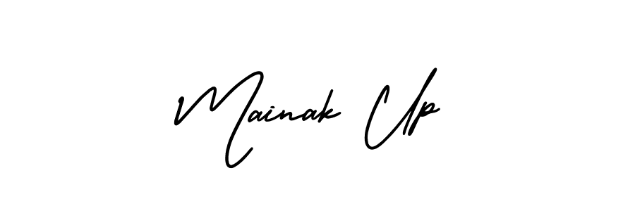 Best and Professional Signature Style for Mainak Up. AmerikaSignatureDemo-Regular Best Signature Style Collection. Mainak Up signature style 3 images and pictures png