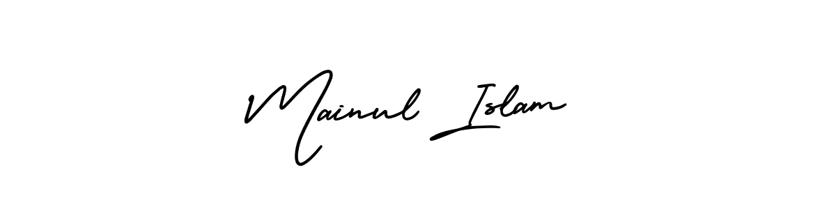 Use a signature maker to create a handwritten signature online. With this signature software, you can design (AmerikaSignatureDemo-Regular) your own signature for name Mainul Islam. Mainul Islam signature style 3 images and pictures png