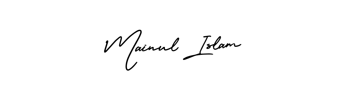 How to make Mainul Islam signature? AmerikaSignatureDemo-Regular is a professional autograph style. Create handwritten signature for Mainul Islam name. Mainul Islam signature style 3 images and pictures png
