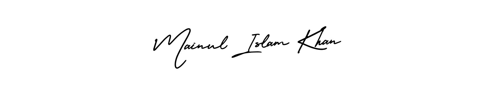 Make a beautiful signature design for name Mainul Islam Khan. With this signature (AmerikaSignatureDemo-Regular) style, you can create a handwritten signature for free. Mainul Islam Khan signature style 3 images and pictures png