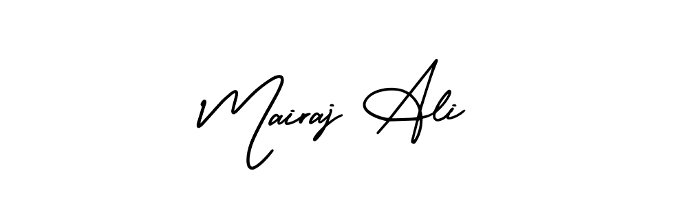 How to Draw Mairaj Ali signature style? AmerikaSignatureDemo-Regular is a latest design signature styles for name Mairaj Ali. Mairaj Ali signature style 3 images and pictures png