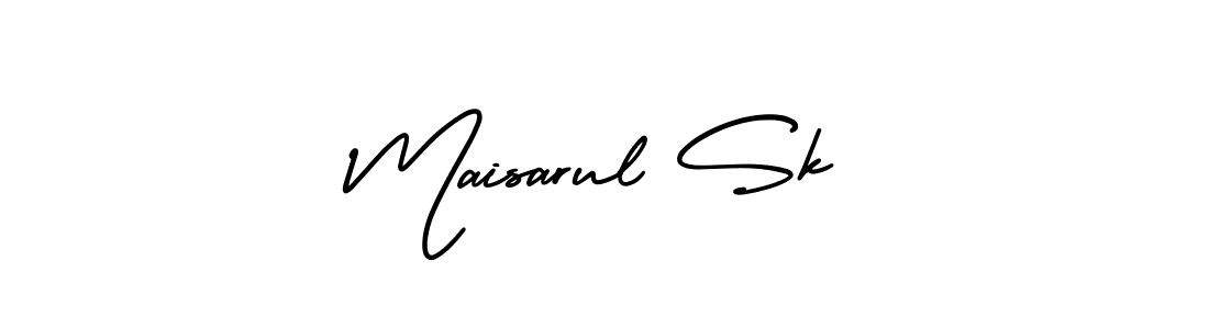 Maisarul Sk stylish signature style. Best Handwritten Sign (AmerikaSignatureDemo-Regular) for my name. Handwritten Signature Collection Ideas for my name Maisarul Sk. Maisarul Sk signature style 3 images and pictures png