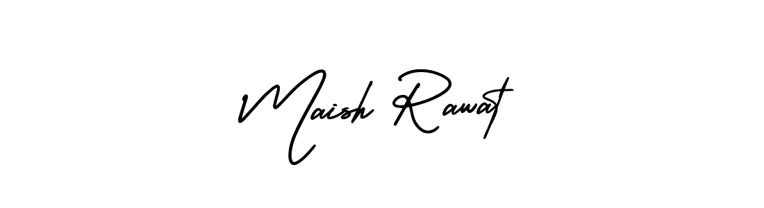 This is the best signature style for the Maish Rawat name. Also you like these signature font (AmerikaSignatureDemo-Regular). Mix name signature. Maish Rawat signature style 3 images and pictures png