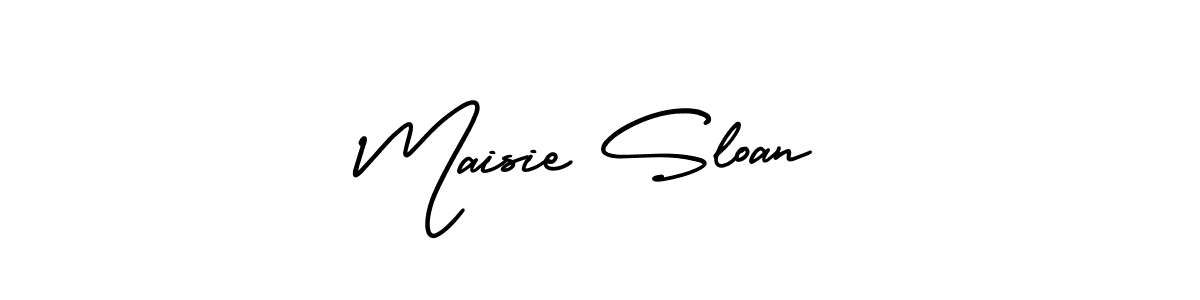 Design your own signature with our free online signature maker. With this signature software, you can create a handwritten (AmerikaSignatureDemo-Regular) signature for name Maisie Sloan. Maisie Sloan signature style 3 images and pictures png