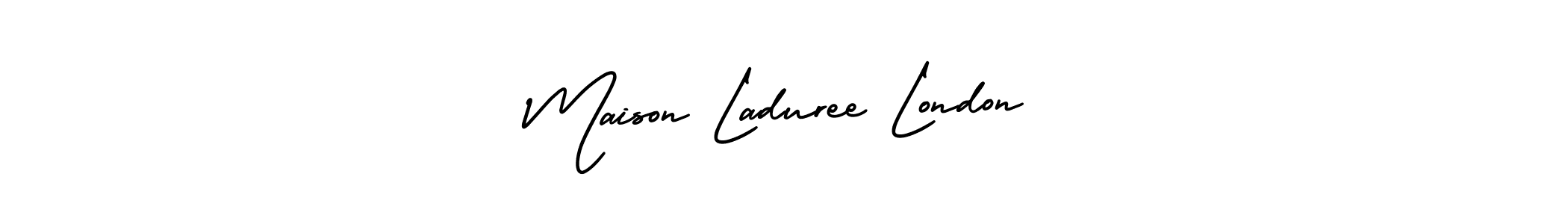 Make a beautiful signature design for name Maison Laduree London. With this signature (AmerikaSignatureDemo-Regular) style, you can create a handwritten signature for free. Maison Laduree London signature style 3 images and pictures png