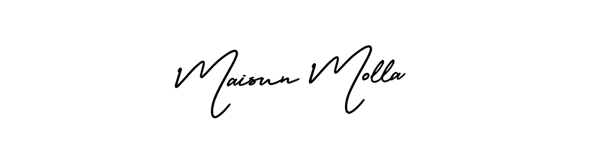 Best and Professional Signature Style for Maisun Molla. AmerikaSignatureDemo-Regular Best Signature Style Collection. Maisun Molla signature style 3 images and pictures png