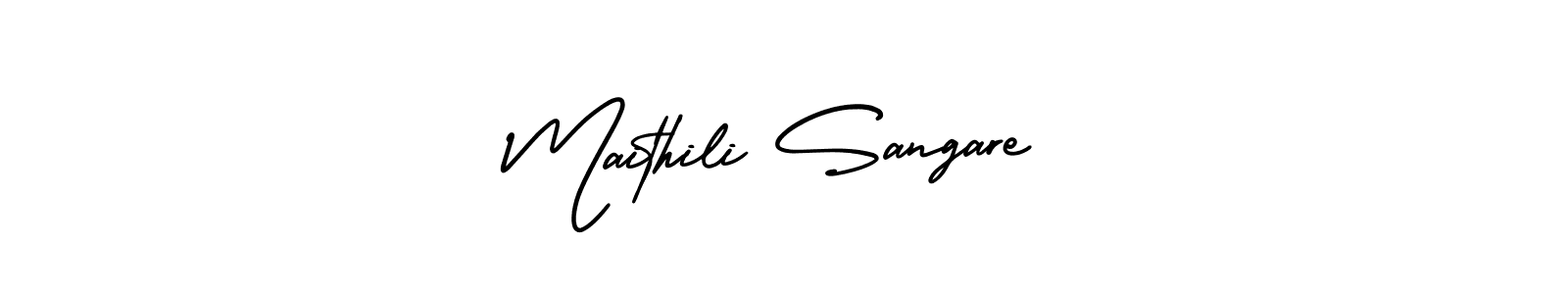 Make a beautiful signature design for name Maithili Sangare. Use this online signature maker to create a handwritten signature for free. Maithili Sangare signature style 3 images and pictures png