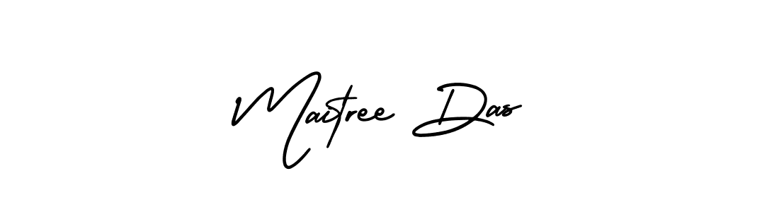 Maitree Das stylish signature style. Best Handwritten Sign (AmerikaSignatureDemo-Regular) for my name. Handwritten Signature Collection Ideas for my name Maitree Das. Maitree Das signature style 3 images and pictures png