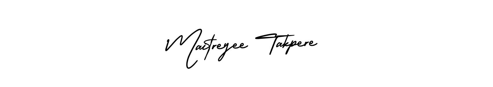 if you are searching for the best signature style for your name Maitreyee Takpere. so please give up your signature search. here we have designed multiple signature styles  using AmerikaSignatureDemo-Regular. Maitreyee Takpere signature style 3 images and pictures png