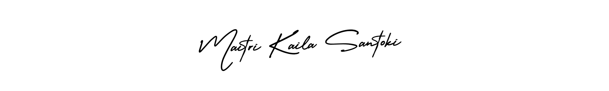 Similarly AmerikaSignatureDemo-Regular is the best handwritten signature design. Signature creator online .You can use it as an online autograph creator for name Maitri Kaila Santoki. Maitri Kaila Santoki signature style 3 images and pictures png