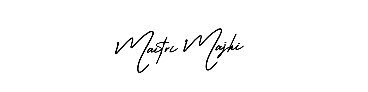 Maitri Majhi stylish signature style. Best Handwritten Sign (AmerikaSignatureDemo-Regular) for my name. Handwritten Signature Collection Ideas for my name Maitri Majhi. Maitri Majhi signature style 3 images and pictures png