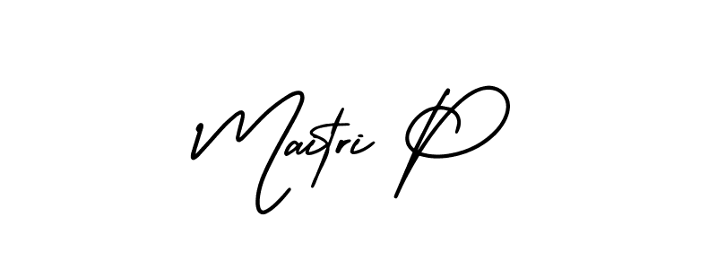Here are the top 10 professional signature styles for the name Maitri P. These are the best autograph styles you can use for your name. Maitri P signature style 3 images and pictures png