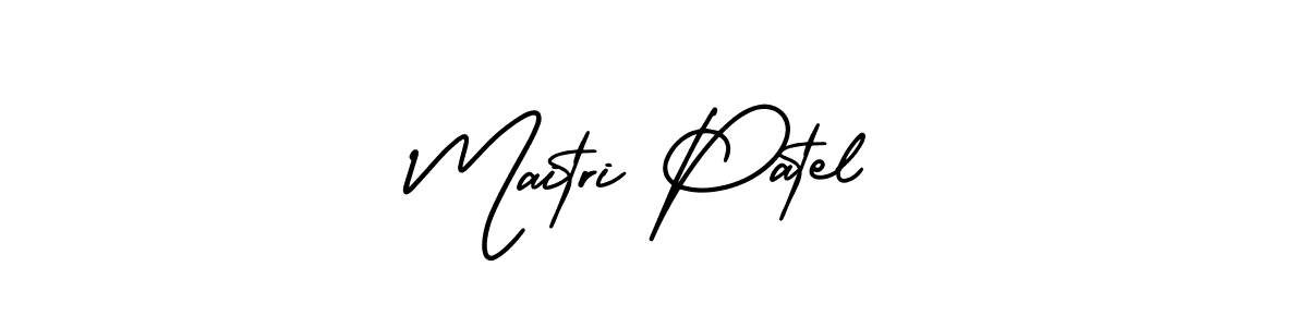 if you are searching for the best signature style for your name Maitri Patel. so please give up your signature search. here we have designed multiple signature styles  using AmerikaSignatureDemo-Regular. Maitri Patel signature style 3 images and pictures png