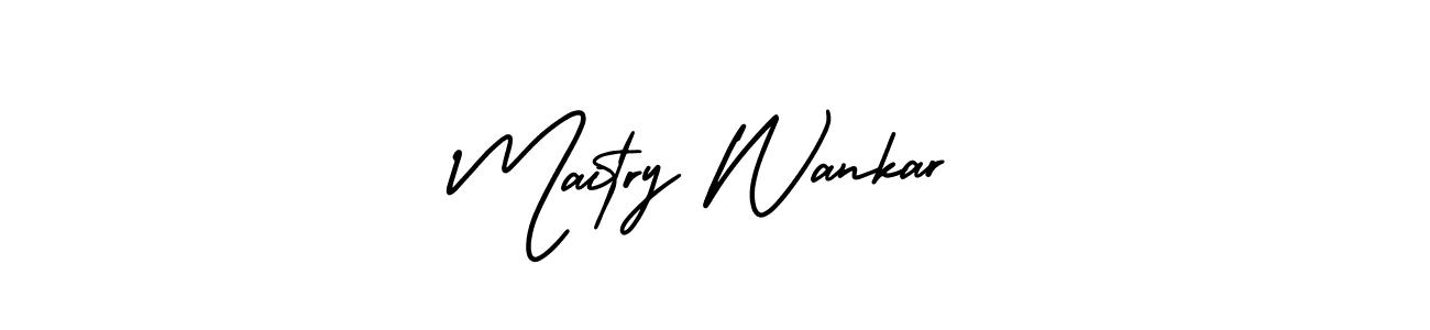 Similarly AmerikaSignatureDemo-Regular is the best handwritten signature design. Signature creator online .You can use it as an online autograph creator for name Maitry Wankar. Maitry Wankar signature style 3 images and pictures png