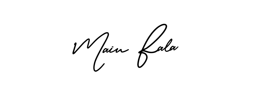 Use a signature maker to create a handwritten signature online. With this signature software, you can design (AmerikaSignatureDemo-Regular) your own signature for name Maiu Fala. Maiu Fala signature style 3 images and pictures png