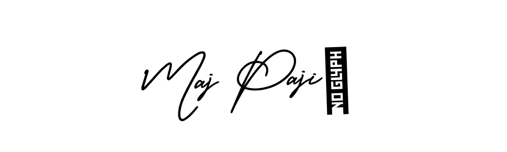 Make a short Maj Pajić signature style. Manage your documents anywhere anytime using AmerikaSignatureDemo-Regular. Create and add eSignatures, submit forms, share and send files easily. Maj Pajić signature style 3 images and pictures png