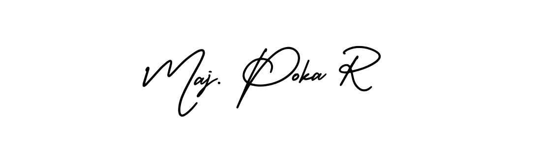 Best and Professional Signature Style for Maj. Poka R. AmerikaSignatureDemo-Regular Best Signature Style Collection. Maj. Poka R signature style 3 images and pictures png