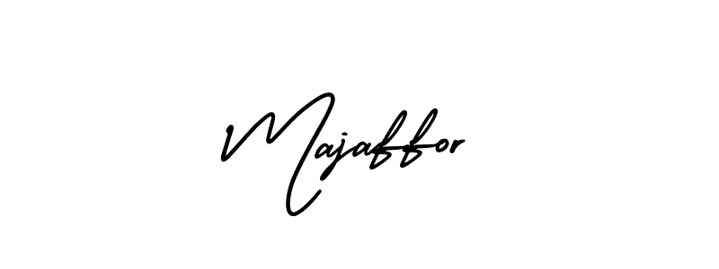 Make a beautiful signature design for name Majaffor. With this signature (AmerikaSignatureDemo-Regular) style, you can create a handwritten signature for free. Majaffor signature style 3 images and pictures png