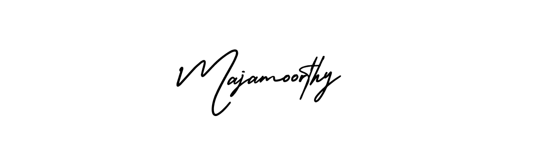 How to Draw Majamoorthy signature style? AmerikaSignatureDemo-Regular is a latest design signature styles for name Majamoorthy. Majamoorthy signature style 3 images and pictures png