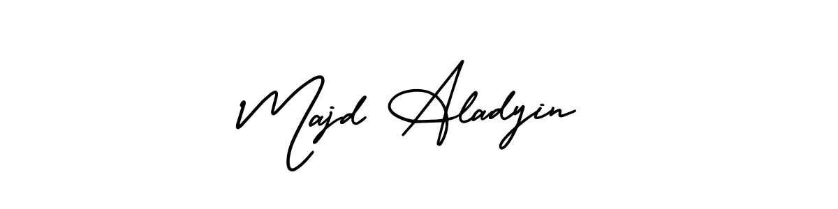 Use a signature maker to create a handwritten signature online. With this signature software, you can design (AmerikaSignatureDemo-Regular) your own signature for name Majd Aladyin. Majd Aladyin signature style 3 images and pictures png