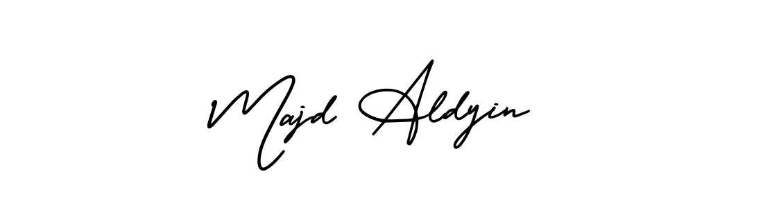 Use a signature maker to create a handwritten signature online. With this signature software, you can design (AmerikaSignatureDemo-Regular) your own signature for name Majd Aldyin. Majd Aldyin signature style 3 images and pictures png