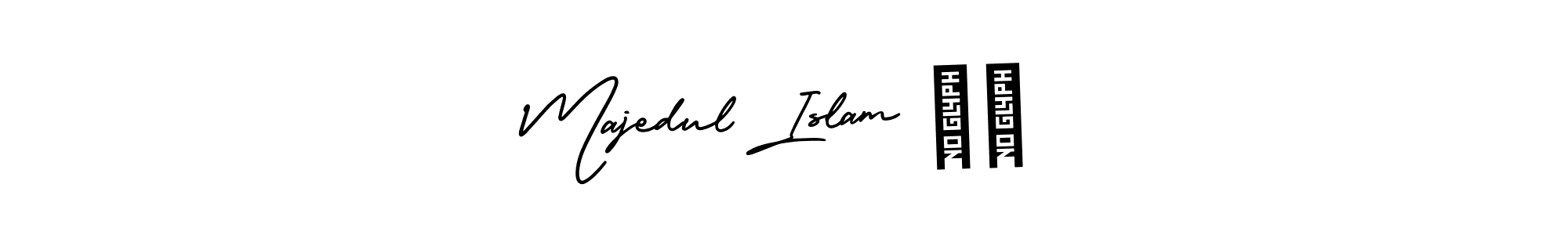 Create a beautiful signature design for name Majedul Islam ❤️. With this signature (AmerikaSignatureDemo-Regular) fonts, you can make a handwritten signature for free. Majedul Islam ❤️ signature style 3 images and pictures png