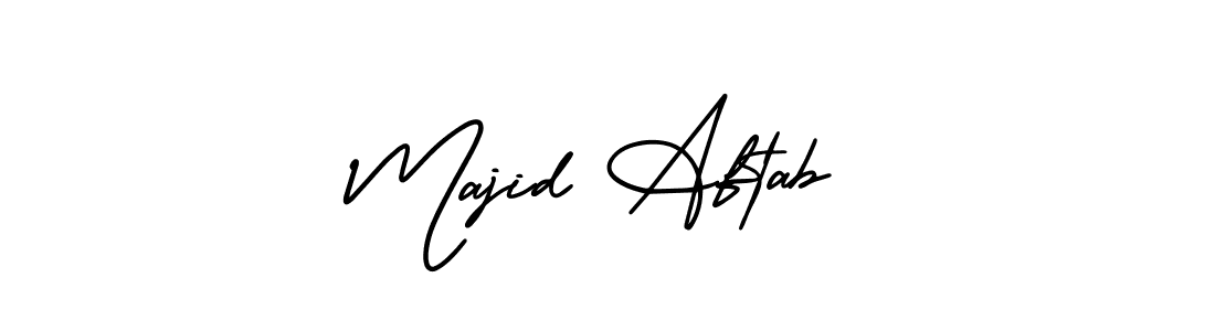 Create a beautiful signature design for name Majid Aftab. With this signature (AmerikaSignatureDemo-Regular) fonts, you can make a handwritten signature for free. Majid Aftab signature style 3 images and pictures png