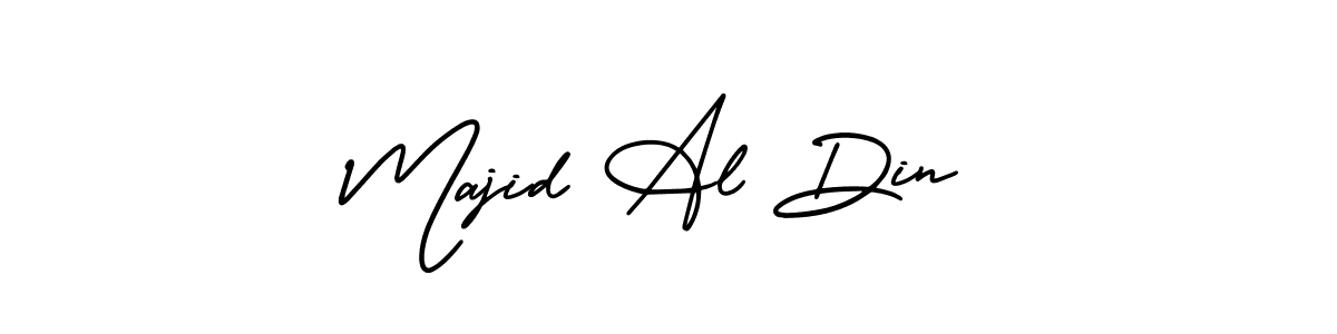 This is the best signature style for the Majid Al Din name. Also you like these signature font (AmerikaSignatureDemo-Regular). Mix name signature. Majid Al Din signature style 3 images and pictures png