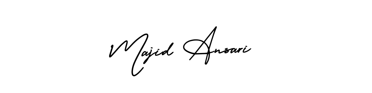 You should practise on your own different ways (AmerikaSignatureDemo-Regular) to write your name (Majid Ansari) in signature. don't let someone else do it for you. Majid Ansari signature style 3 images and pictures png