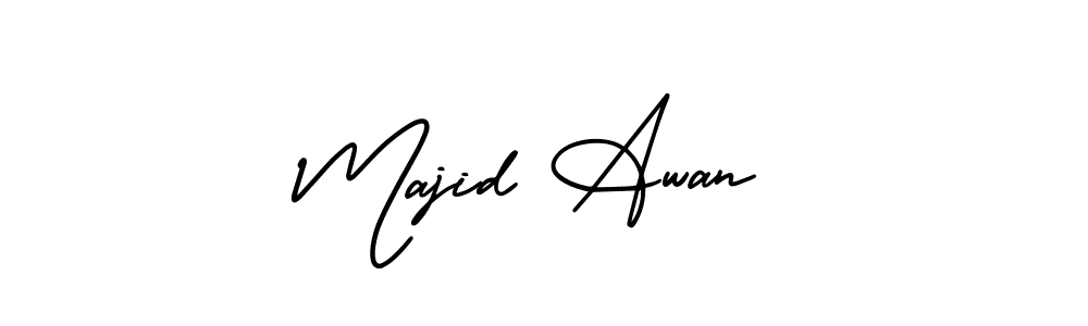 Make a beautiful signature design for name Majid Awan. With this signature (AmerikaSignatureDemo-Regular) style, you can create a handwritten signature for free. Majid Awan signature style 3 images and pictures png