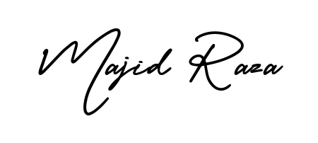 Enhance your business communications with Majid Raza signature in AmerikaSignatureDemo-Regular lettering. Clean, modern, and universally compatible. Majid Raza signature style 3 images and pictures png