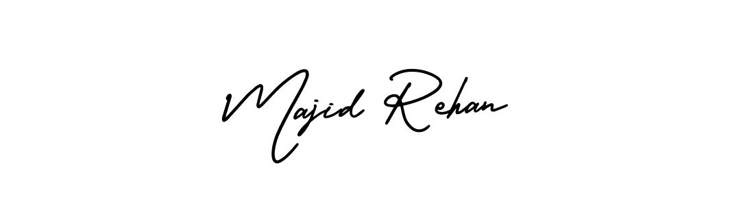 Use a signature maker to create a handwritten signature online. With this signature software, you can design (AmerikaSignatureDemo-Regular) your own signature for name Majid Rehan. Majid Rehan signature style 3 images and pictures png