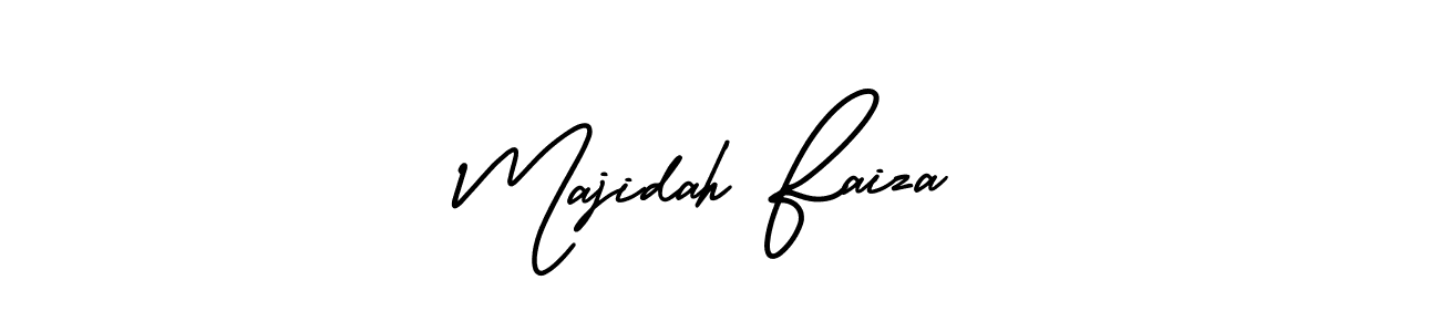 Create a beautiful signature design for name Majidah Faiza. With this signature (AmerikaSignatureDemo-Regular) fonts, you can make a handwritten signature for free. Majidah Faiza signature style 3 images and pictures png