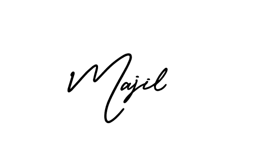 Majil stylish signature style. Best Handwritten Sign (AmerikaSignatureDemo-Regular) for my name. Handwritten Signature Collection Ideas for my name Majil. Majil signature style 3 images and pictures png