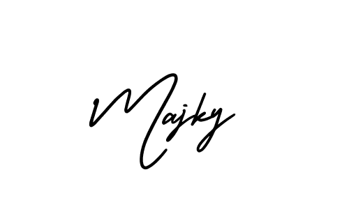 How to Draw Majky signature style? AmerikaSignatureDemo-Regular is a latest design signature styles for name Majky. Majky signature style 3 images and pictures png