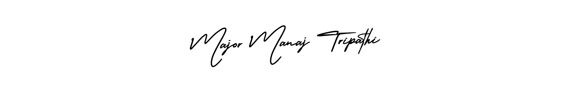 How to make Major Manaj Tripathi signature? AmerikaSignatureDemo-Regular is a professional autograph style. Create handwritten signature for Major Manaj Tripathi name. Major Manaj Tripathi signature style 3 images and pictures png
