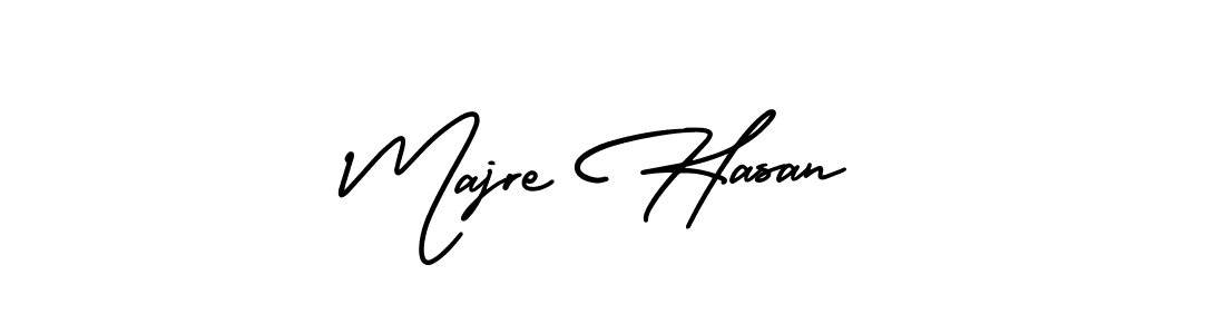 Majre Hasan stylish signature style. Best Handwritten Sign (AmerikaSignatureDemo-Regular) for my name. Handwritten Signature Collection Ideas for my name Majre Hasan. Majre Hasan signature style 3 images and pictures png