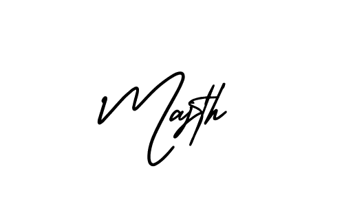 Design your own signature with our free online signature maker. With this signature software, you can create a handwritten (AmerikaSignatureDemo-Regular) signature for name Majth. Majth signature style 3 images and pictures png