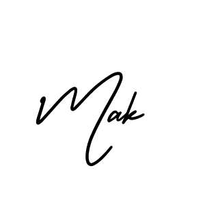 The best way (AmerikaSignatureDemo-Regular) to make a short signature is to pick only two or three words in your name. The name Mak include a total of six letters. For converting this name. Mak signature style 3 images and pictures png