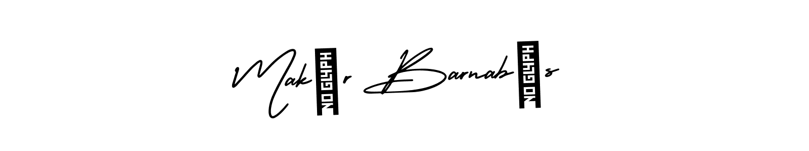 AmerikaSignatureDemo-Regular is a professional signature style that is perfect for those who want to add a touch of class to their signature. It is also a great choice for those who want to make their signature more unique. Get Makár Barnabás name to fancy signature for free. Makár Barnabás signature style 3 images and pictures png