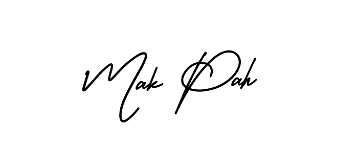 How to Draw Mak Pah signature style? AmerikaSignatureDemo-Regular is a latest design signature styles for name Mak Pah. Mak Pah signature style 3 images and pictures png