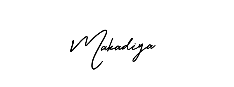 Make a beautiful signature design for name Makadiya. With this signature (AmerikaSignatureDemo-Regular) style, you can create a handwritten signature for free. Makadiya signature style 3 images and pictures png