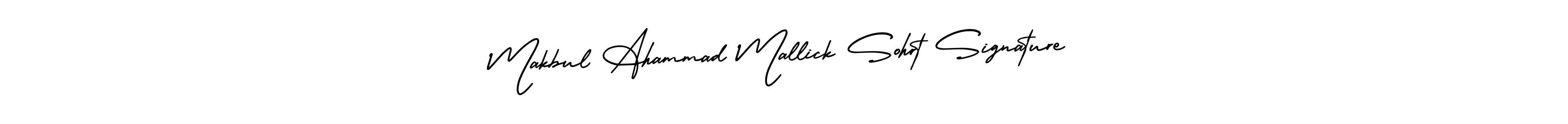 You should practise on your own different ways (AmerikaSignatureDemo-Regular) to write your name (Makbul Ahammad Mallick Sohrt Signature) in signature. don't let someone else do it for you. Makbul Ahammad Mallick Sohrt Signature signature style 3 images and pictures png