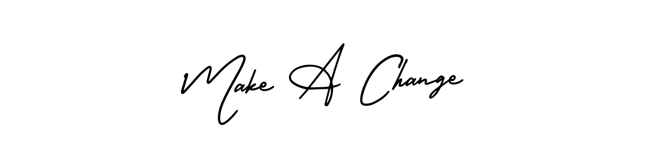 Also we have Make A Change name is the best signature style. Create professional handwritten signature collection using AmerikaSignatureDemo-Regular autograph style. Make A Change signature style 3 images and pictures png