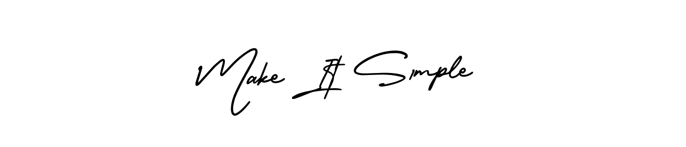 How to make Make It S1mple name signature. Use AmerikaSignatureDemo-Regular style for creating short signs online. This is the latest handwritten sign. Make It S1mple signature style 3 images and pictures png