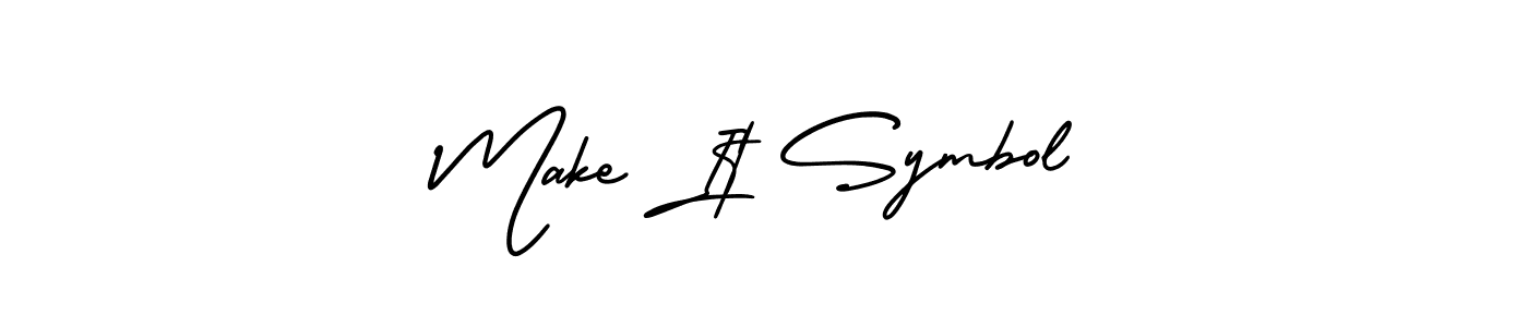 Also we have Make It Symbol name is the best signature style. Create professional handwritten signature collection using AmerikaSignatureDemo-Regular autograph style. Make It Symbol signature style 3 images and pictures png